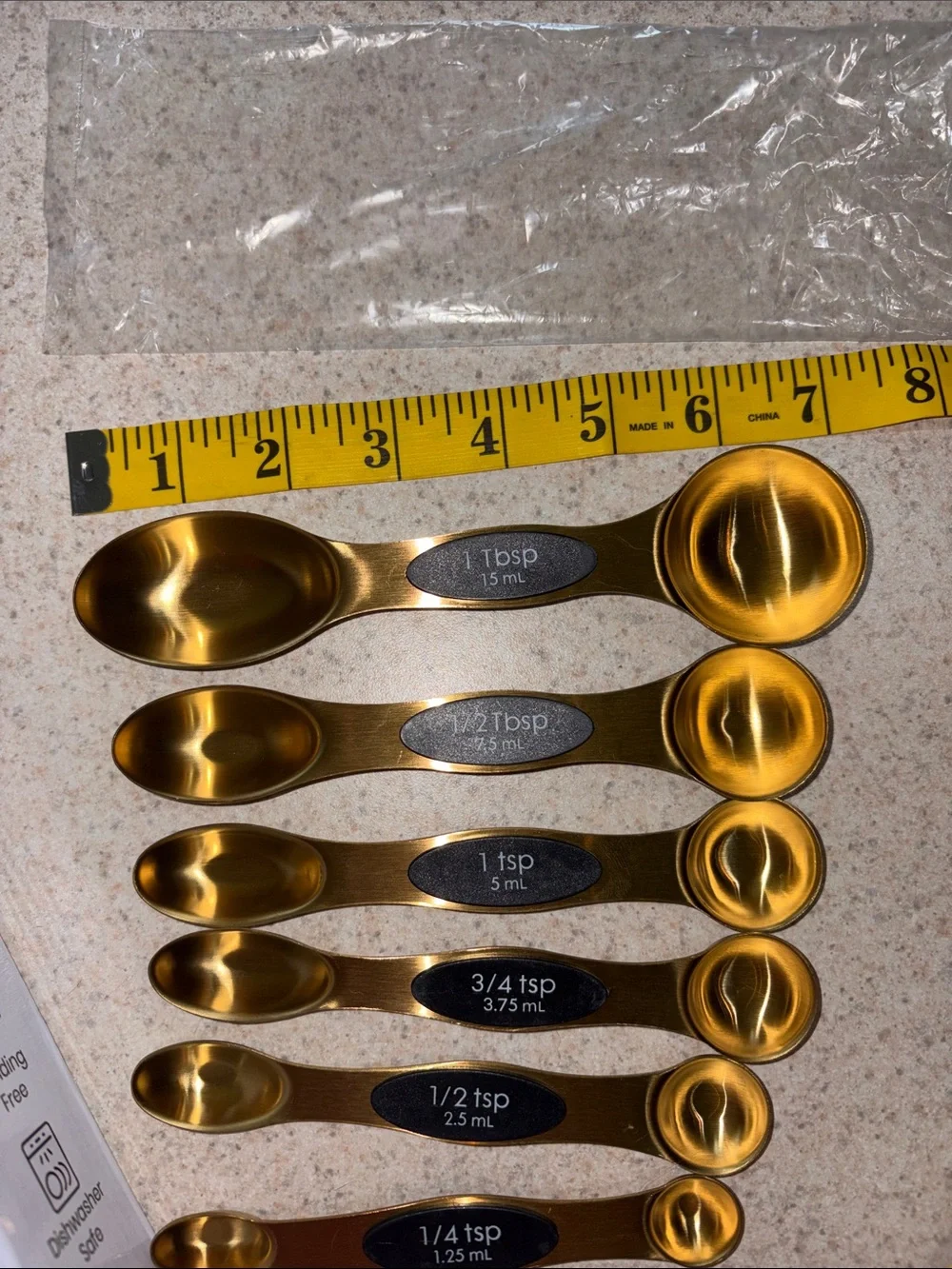 Magnetic Stainless Steel Measuring Spoons - 8 Piece
